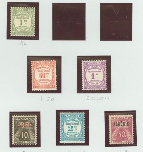 Algeria #J12/15/16/17/33/34 Unused Single