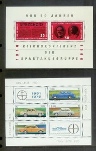 WORLDWIDE (190) Souvenir Sheets & Mini-Sheets ALL Mint Never Hinged