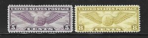 US #C16-C17 1931-32 AIR MAIL 5 CENTS/8 CENTS - MINT NEVER HINGED