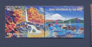 UNITED NATIONS GENEVA - Scott  411-412 -  MNH - Fresh Water - 2003