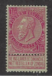 Belgium SC#72 Mint F-VF sm thin SCV$75.00...Worth checking out!