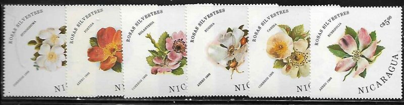 Nicaragua 1494-99 Flowers Mint NH