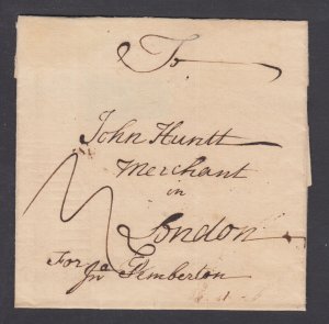 Great Britain, pre 1788 cover to London, Bishop mark, SHREWSBURY Postmark