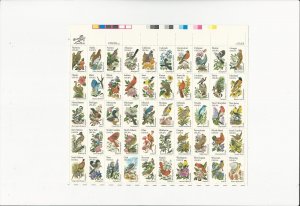 State Birds and Flowers Scott #2002a