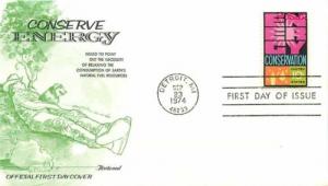 First Day Cover, 10 Cent Energy Conservation Stamp