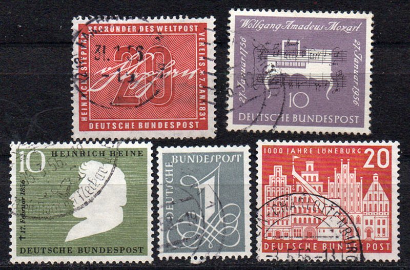 GERMANY. BDR. 1955 -56.  Different issues.