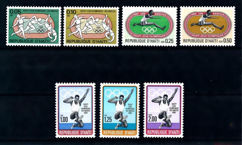 [92046] Haiti 1984 Olympic Games Los Angeles Athletics  MNH