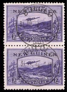 MOMEN: PAPUA NEW GUINEA SG #204 1935 PAIR USED £280 LOT #67535*