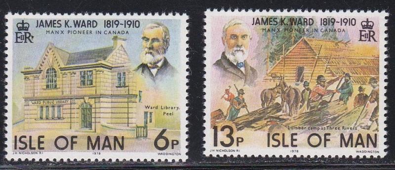 Isle of Man # 137-138, J. K. Ward, LH, Third Cat