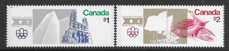 Canada 687-88   1976  set  2  vf mint nh