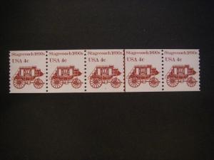 Scott 1898A, 4 cent Stagecoach, PNC5 #6, MNH Transportation Beauty