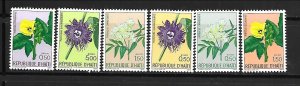 HAITI Sc C249-54 NH issue of 1965 - FLOWERS