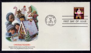 US 1800 Christmas Santa Fleetwood U/A FDC