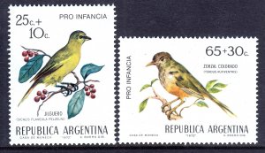 Argentina 1972 Birds Mint MNH Set SG 1394-1395