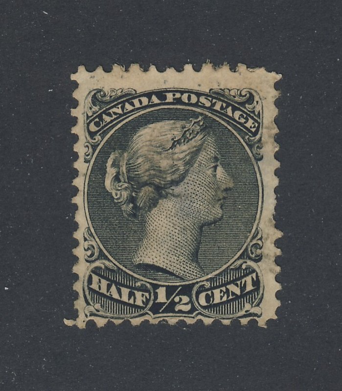 Canada  Large Queen Stamp #21-1/2c Used F/VF Guide Value = $70.00