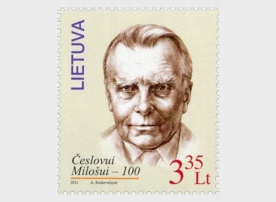 Lithuania 2011 MNH Stamps Scott 943 Literature Writer Nobel Prize Milosz Poetry