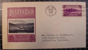 Scott 801 - Puerto Rico - Ioor FDC - Typed Address - Planty 801-45b