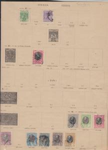 serbia stamps page ref 17313