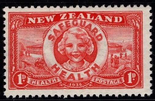 1936 New Zealand Scott #- B11 1d Safeguard Health Semi Postal MNH