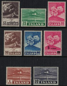 Iceland #246-52,83*  CV $40.35