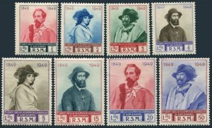 San Marino 296-303,MNH.Michel 425-429. Garibaldi's escape to San Marino,1949.