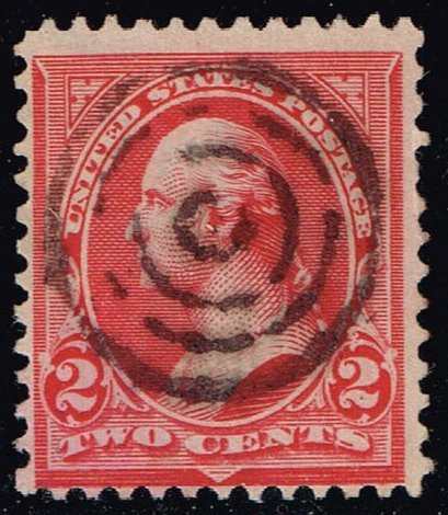 US #267 George Washington; Fancy Well Struck Bullseye (2Stars)