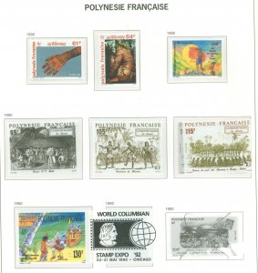 French Polynesia #591-598 Mint (NH) Single (Complete Set)