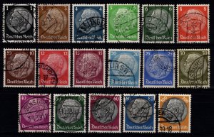 Germany 1934 Hindenburg new values Wmk. 4, Set [Used]