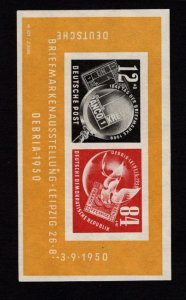 German Democratic Republic DDR MNH imperf.  Souvenir Sheet Sc# B21a