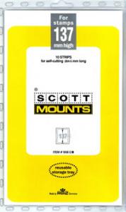 Scott Mounts Clear 137mm STRIP 265mm, (1 lot Pgk.10)(00958C)