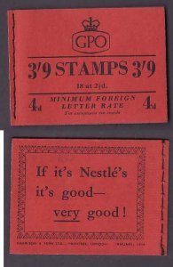 Great Britain-Sc#BK93 [#296a]- id2-unused NH complete booklet-January 1954-