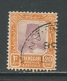 Malaya-Trengganu   #31  Used  (1921)  c.v. $2.40