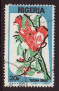 Nigeria 1986 Sc#493, SG#518 20c Flowers USED-Fine-NH.