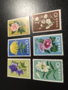 Japan sc 712-723 6 stamps between MNH