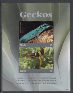 Nevis 1942 Geckos Souvenir Sheet MNH VF