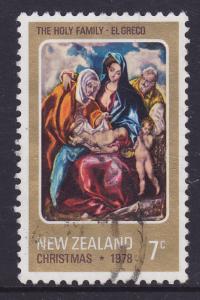 New Zealand 1978 Christmas The Holy Family 7c used 