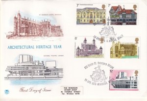 SA21d Great Britain 1975 European Monument Protection Year FDC