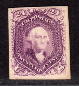 $US Sc#70P4 Mint/VF, Plate proof on card, Cv. $500