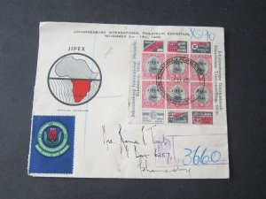 South Africa 1936 JIPEX frank Sc 72-3 cover