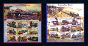 [62228] Dominica 1996 Railway Train Eisenbahn Chemin De Fer 2 Sheets MNH