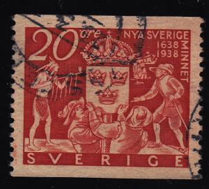 Sweden 270 Symbolizing the Settlement of New Sweden 1938