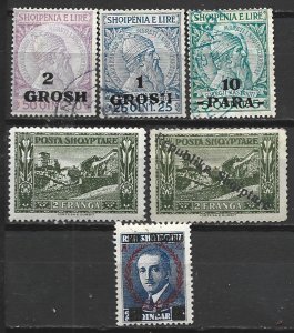 COLLECTION LOT 14859 ALBANIA 6 AC STAMPS 1914+ CV+$21