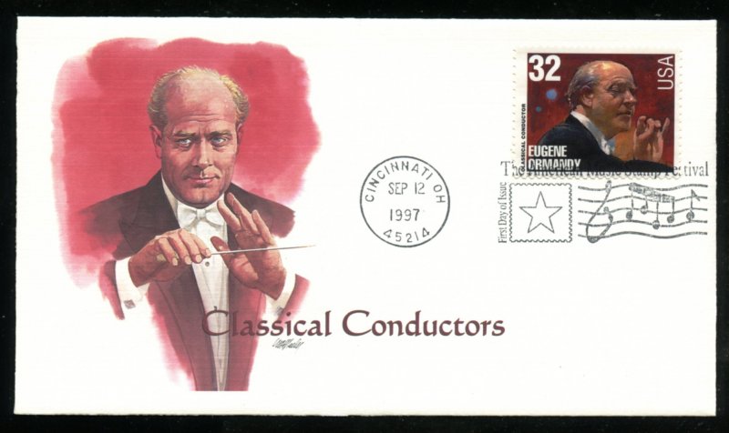 US 3161 Composer Conductors - Ormandy UA Fleetwood cachet FDC