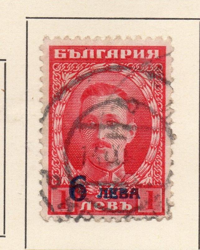 Bulgaria 1924 Early Issue Fine Used 6L. Surcharged 231893