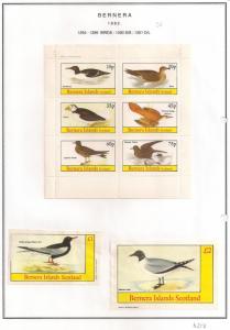 SCOTLAND - BERNERA - 1982 - Birds (36) - 6v Perf, Min, D/L Sheets - MLH