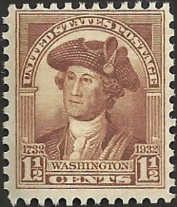 # 706 Mint Never Hinged Brown Washington Bicentennial