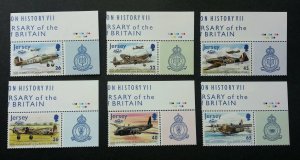 Jersey Battle Of Britain 2000 Aviation Aircraft War Airplane Transport stamp MNH