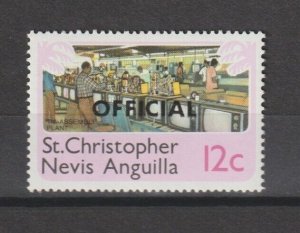 ST CHRISTOPHER NEVIS/ANGUILLA 1980 SG O1w MNH