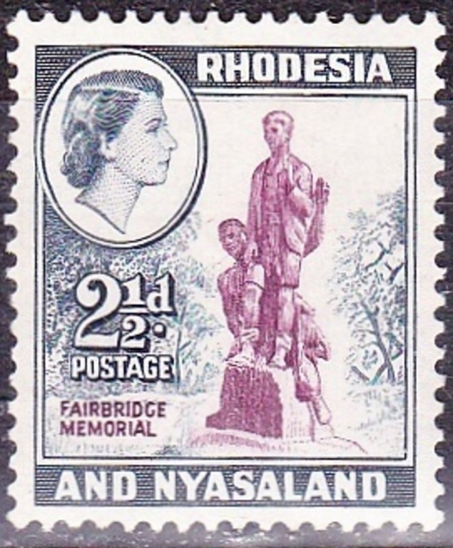 RHODESIA & NYASALAND 1959 2.5d Purple & Grey-Blue SG21 MH