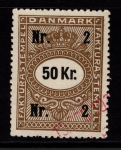 Denmark 1936 Cigar Revenues 50k Used Perf 12 - S36910
